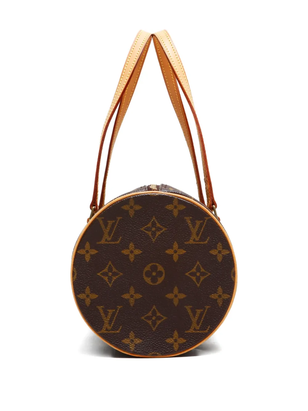 Pre-owned Louis Vuitton 2002 Papillion 30 Monogram Tote Bag In Brown
