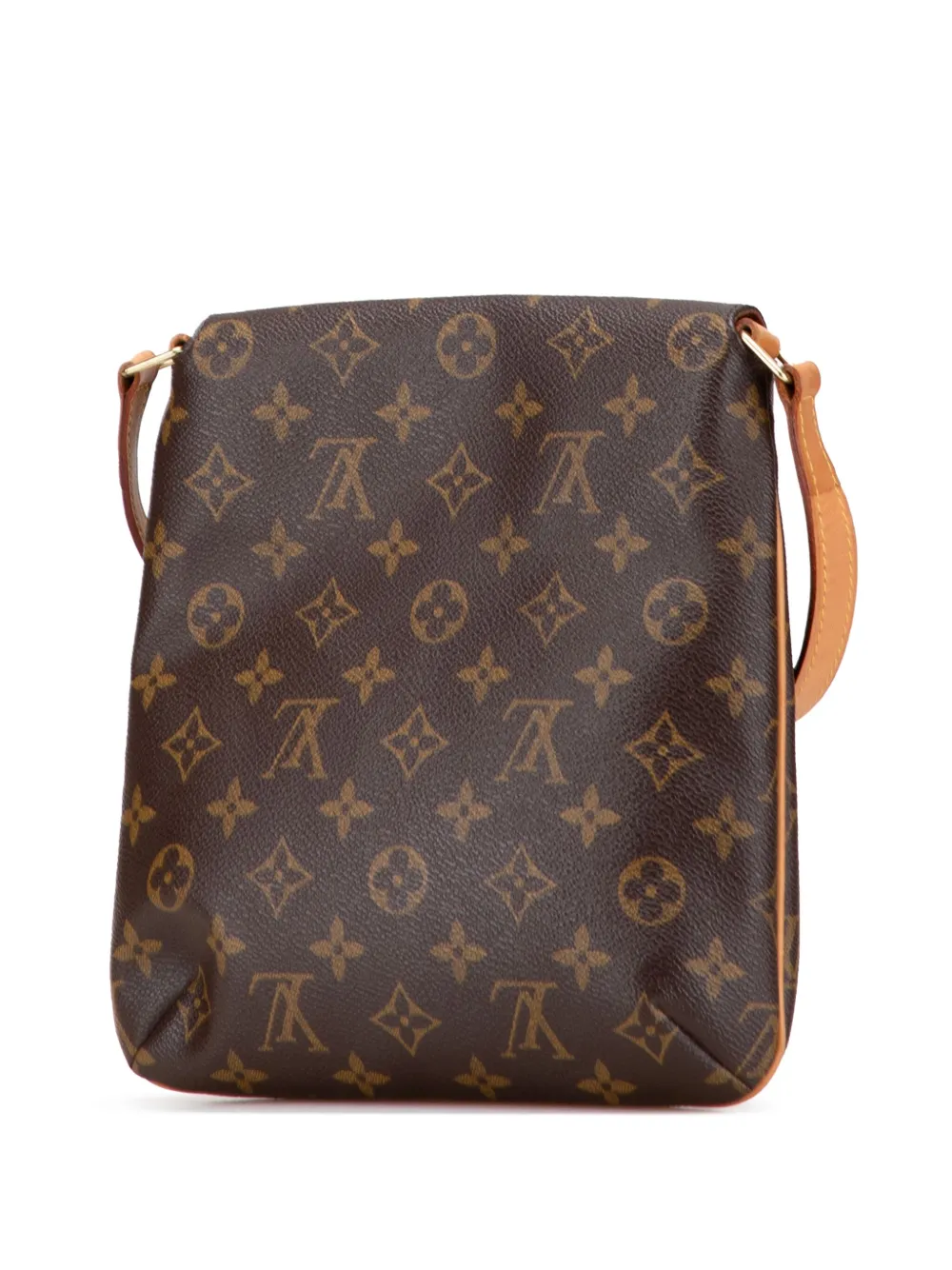 Pre-owned Louis Vuitton 2001 Monogram Musette Salsa Short Strap Shoulder Bag In Brown