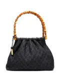 Gucci Pre-Owned 2000-2020 monogram-pattern bamboo-handle shoulder bag - Grey