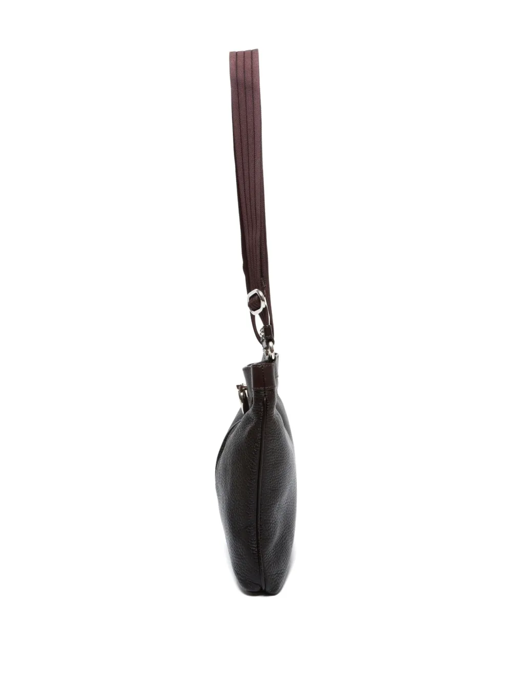 Pre-owned Ferragamo 2000-2020 Gancini-detail Shoulder Bag In Brown
