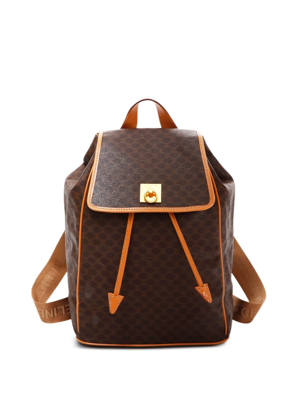 Celine Pre-Owned 1990-2010s マカダム バックパック - ブラウン Celine Pre-Owned 1990-2010s マカダム バックパック - ブラウン