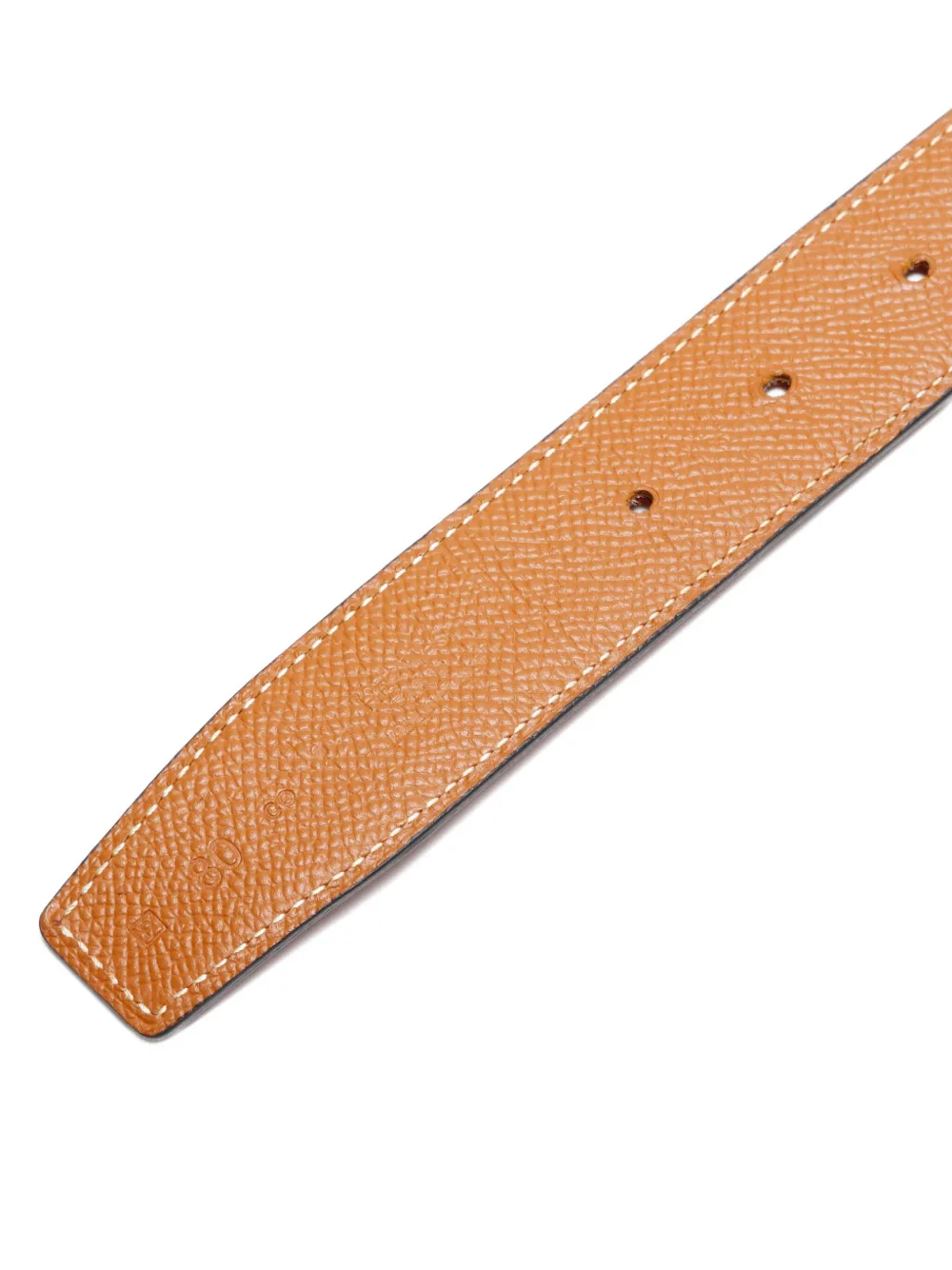 Pre-owned Hermes 2013 Chaine D'ancre Leather Belt In Brown