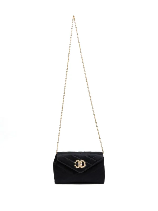 CHANEL Pre-Owned 1986-1988 ラインストーン ショルダーバッグ