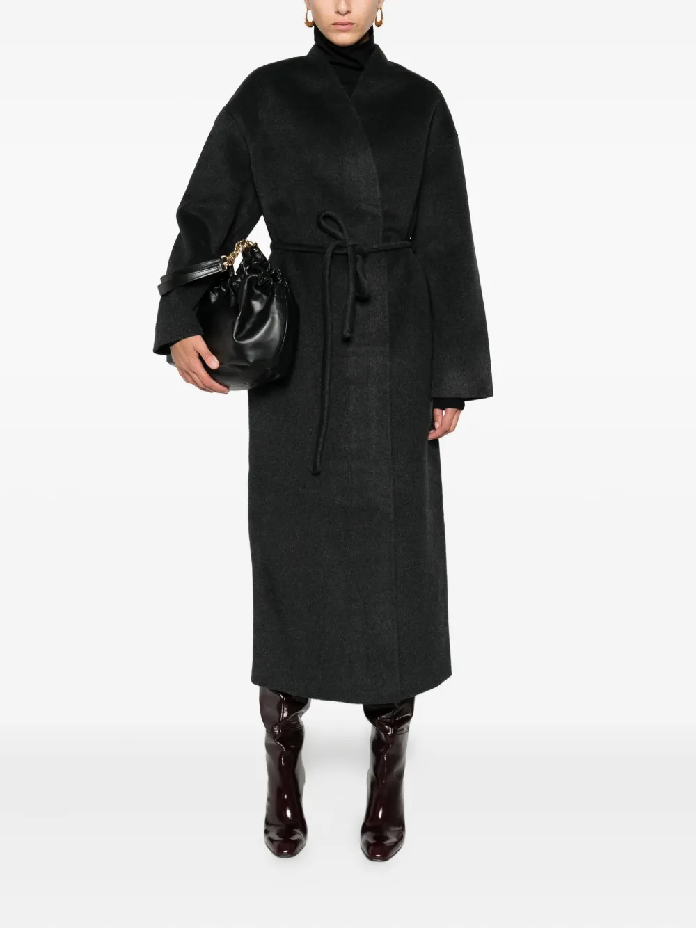 ANINE BING A0111693-DGY11 DARK GREY | Single Breasted Coats | Image 2
