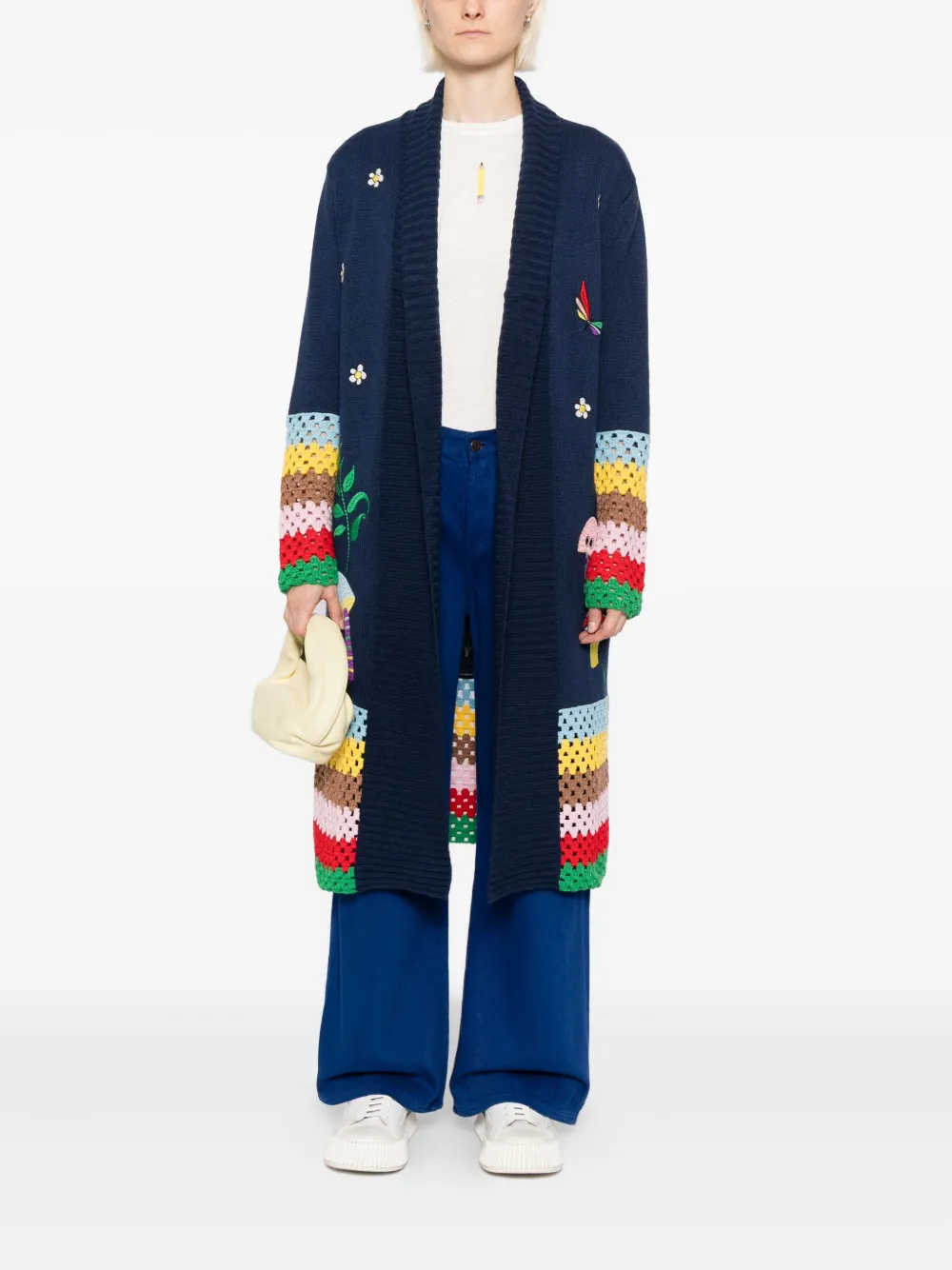 Mira Mikati graphic-embroidered coat | Single Breasted Coats | Image 2