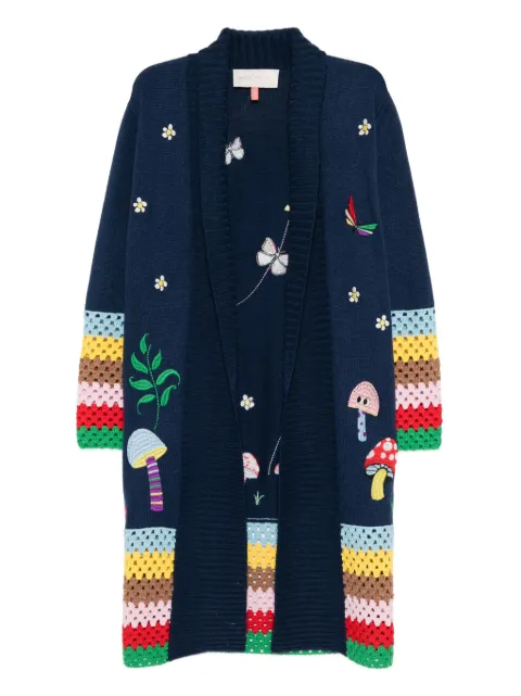 Mira Mikati graphic-embroidered coat