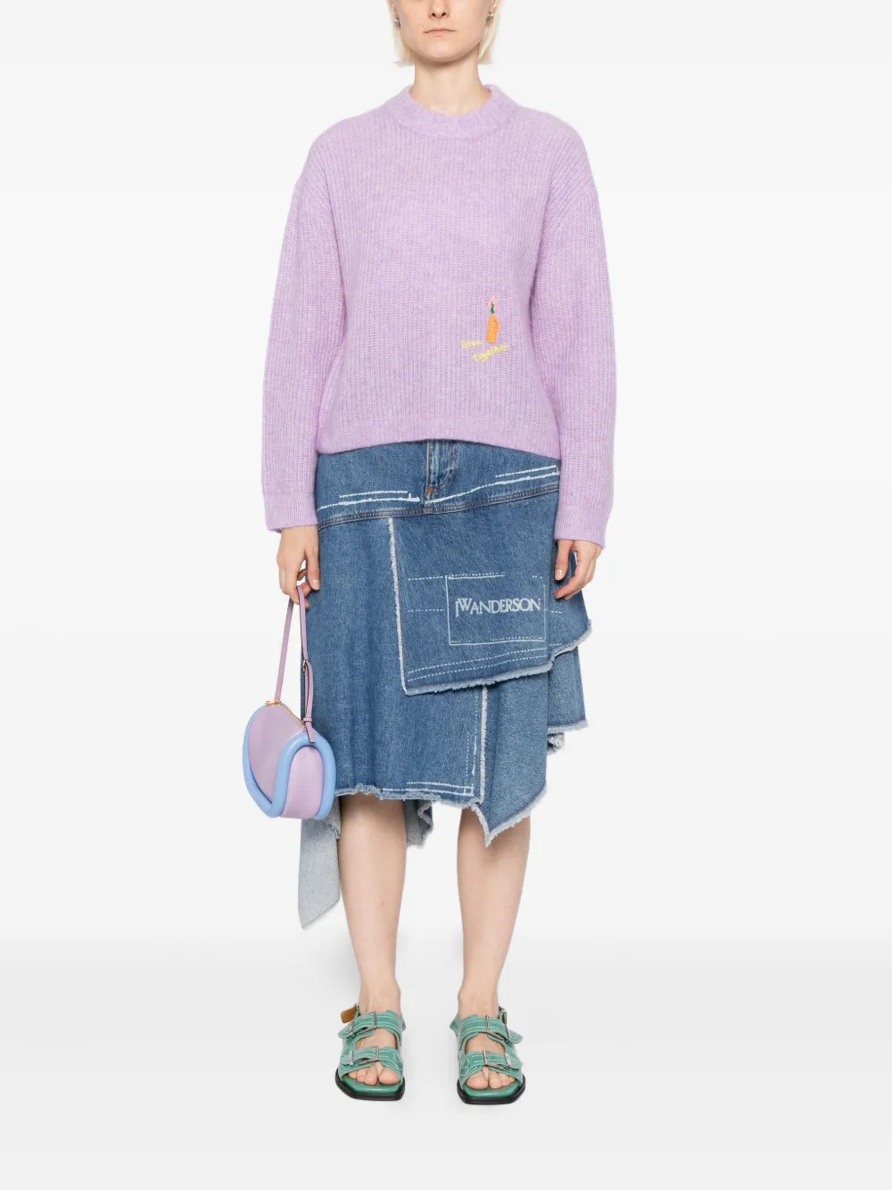 Mira Mikati suéter con eslogan bordado | Suéteres | Image 2