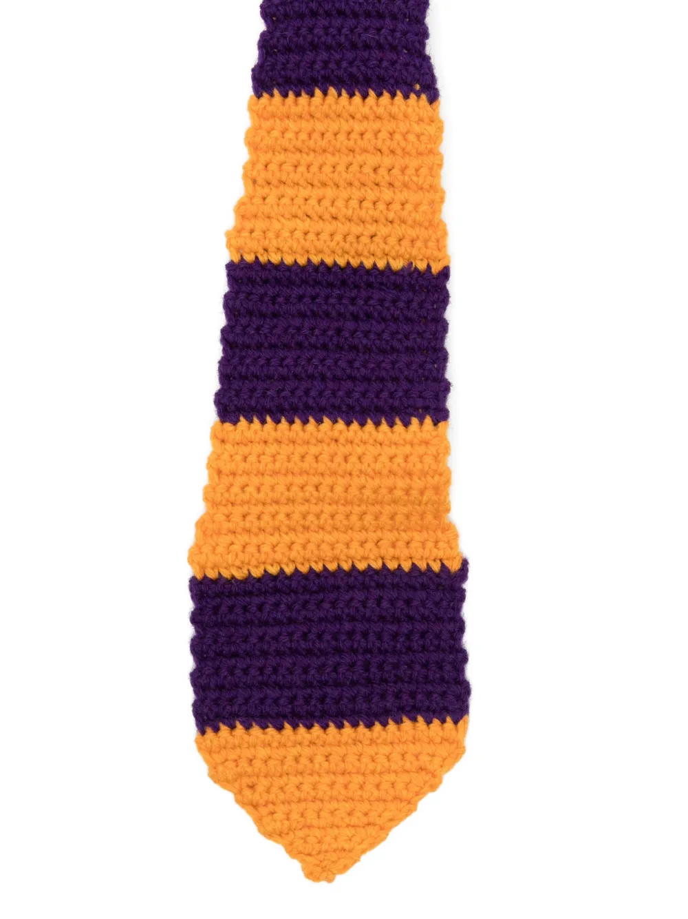 Mira Mikati Gestreepte stropdas Oranje