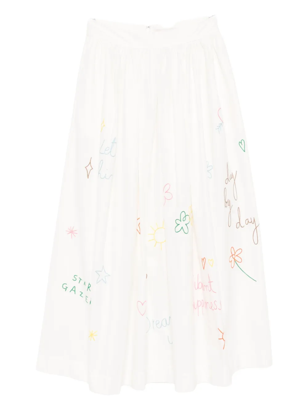 Mira Mikati Gonna con ricamo - Toni neutri