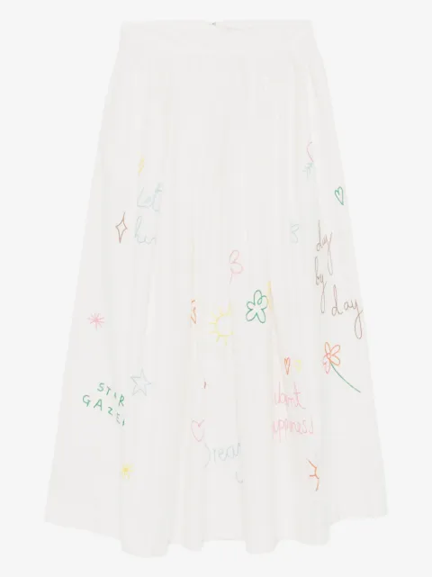 Mira Mikati falda con bordado