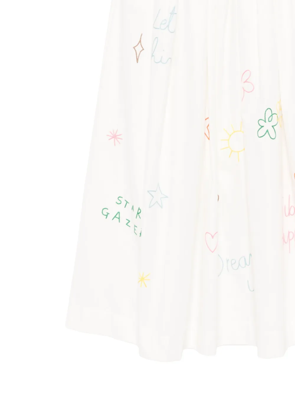 Mira Mikati Scribble-embroidered Skirt In Multi