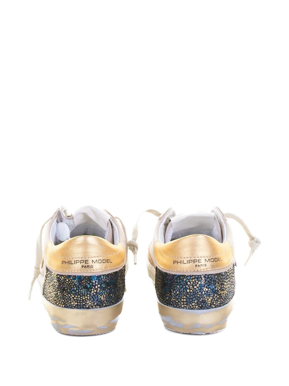 Philippe Model Paris gold-detail embellished sneakers White