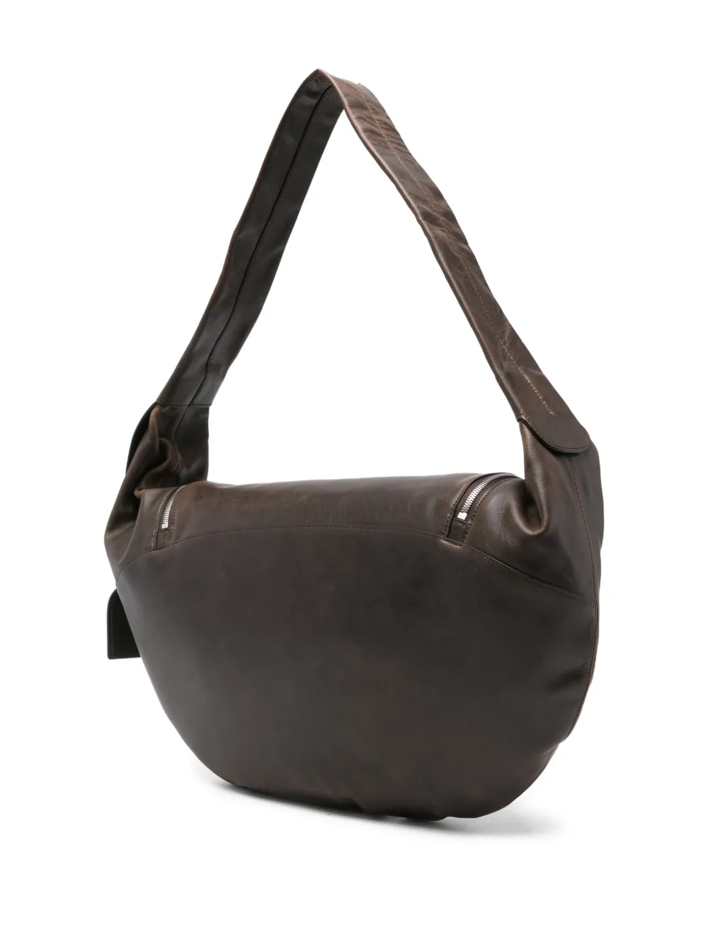 Low Classic Leren schoudertas Bruin