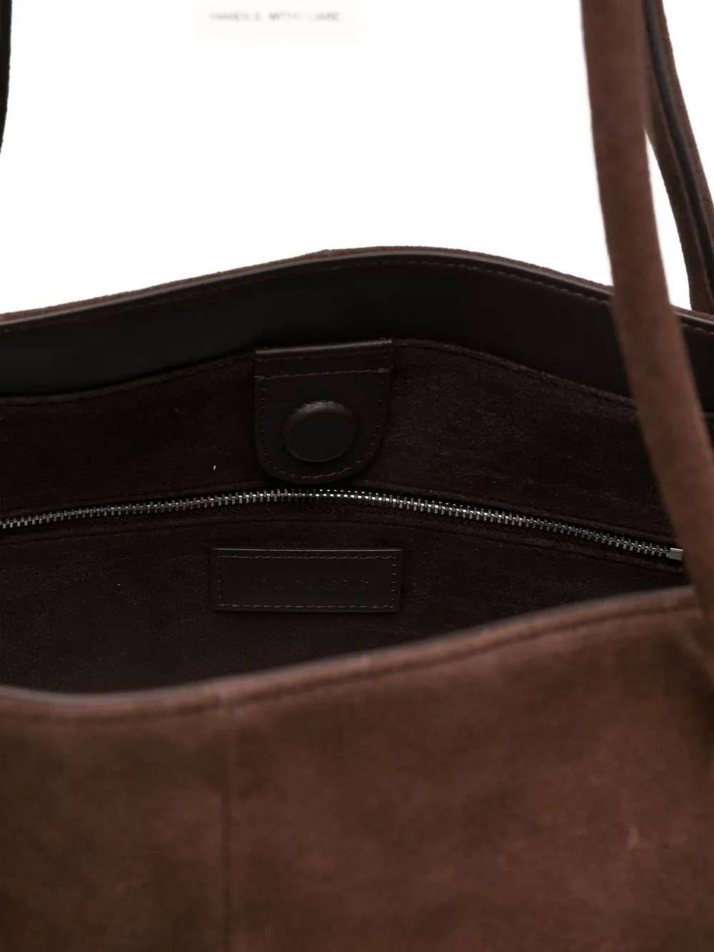 Low Classic Suede Shoulder Bag In Brown