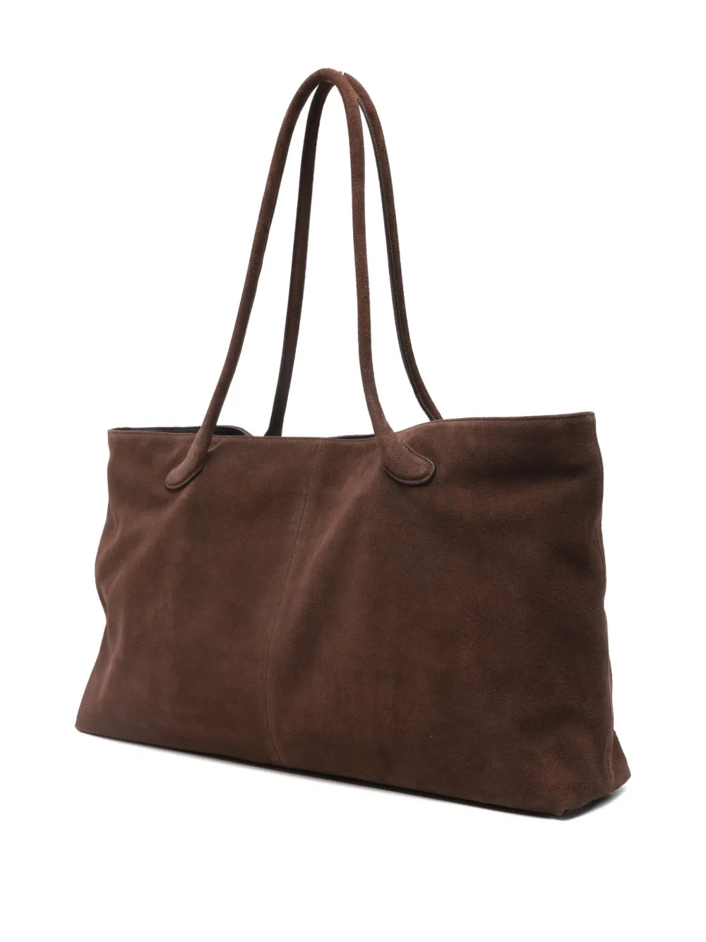 Low Classic Suede Shoulder Bag In Brown