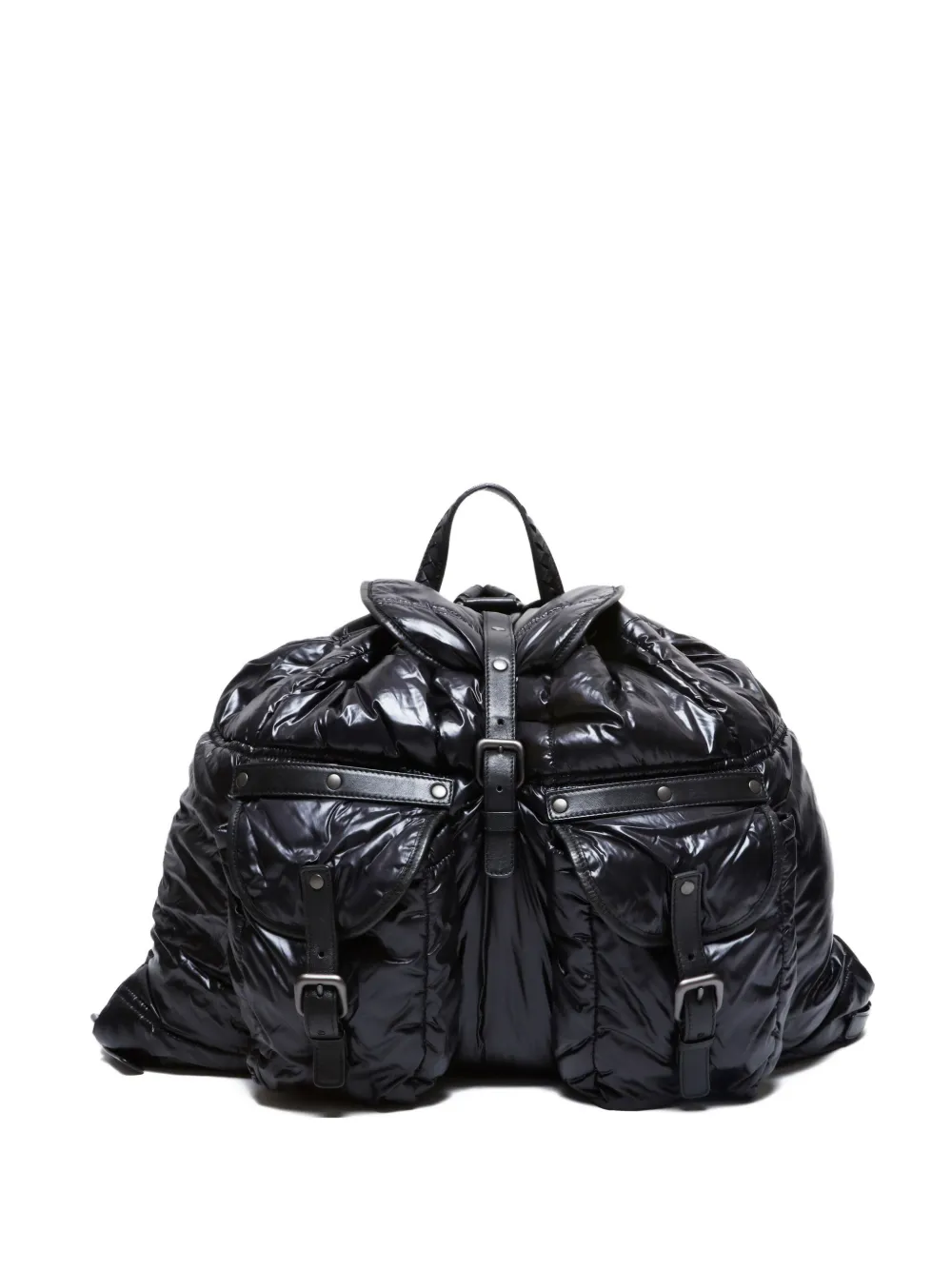 Pre-owned Bottega Veneta 2010-2020 Padded Backpack In Black