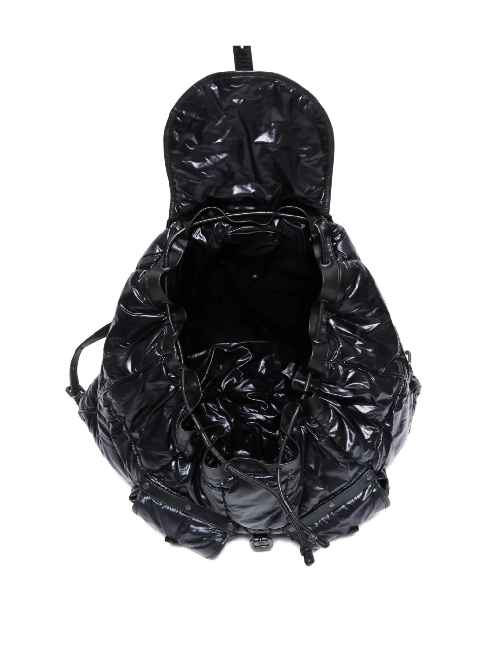 Pre-owned Bottega Veneta 2010-2020 Padded Backpack In Black