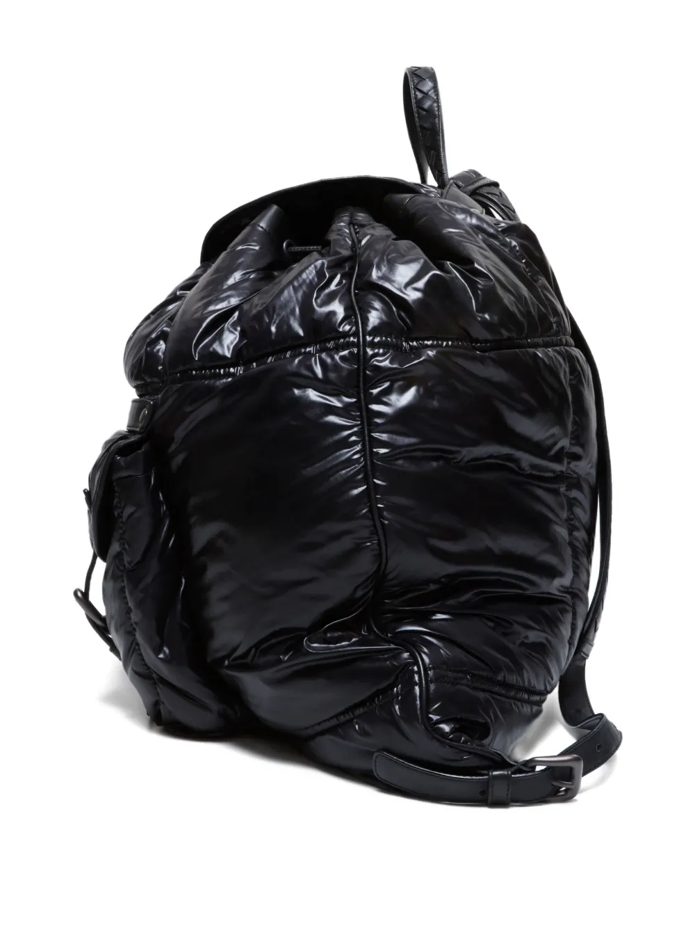 Pre-owned Bottega Veneta 2010-2020 Padded Backpack In Black