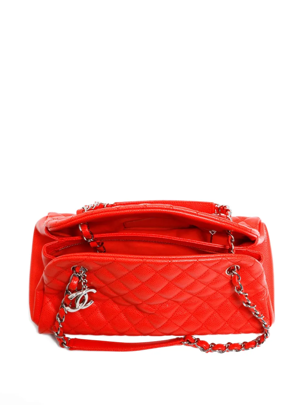 Pre-owned Chanel 2012-2013 Just Mademoiselle Tote Bag In Red