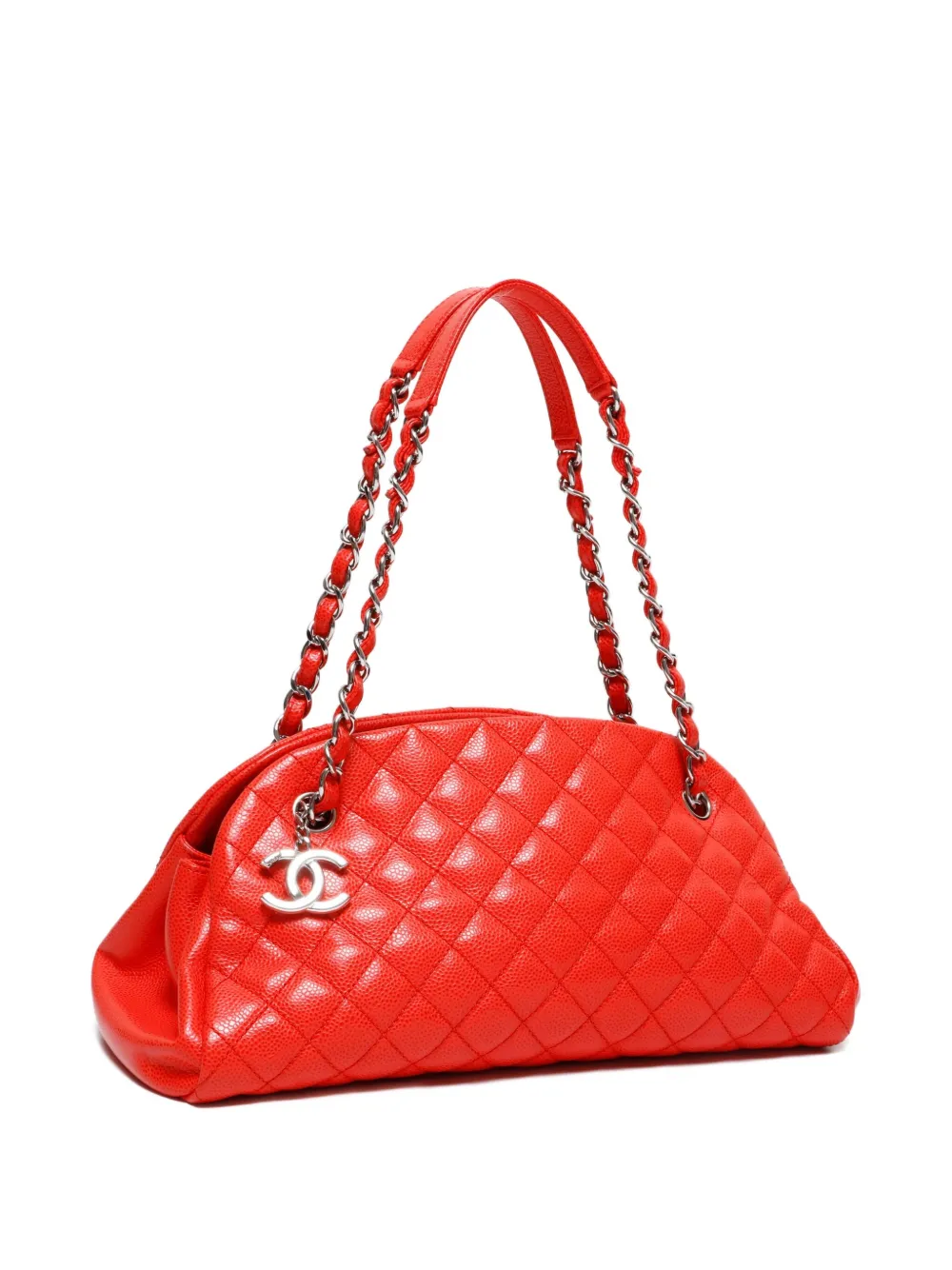 Pre-owned Chanel 2012-2013 Just Mademoiselle Tote Bag In Red