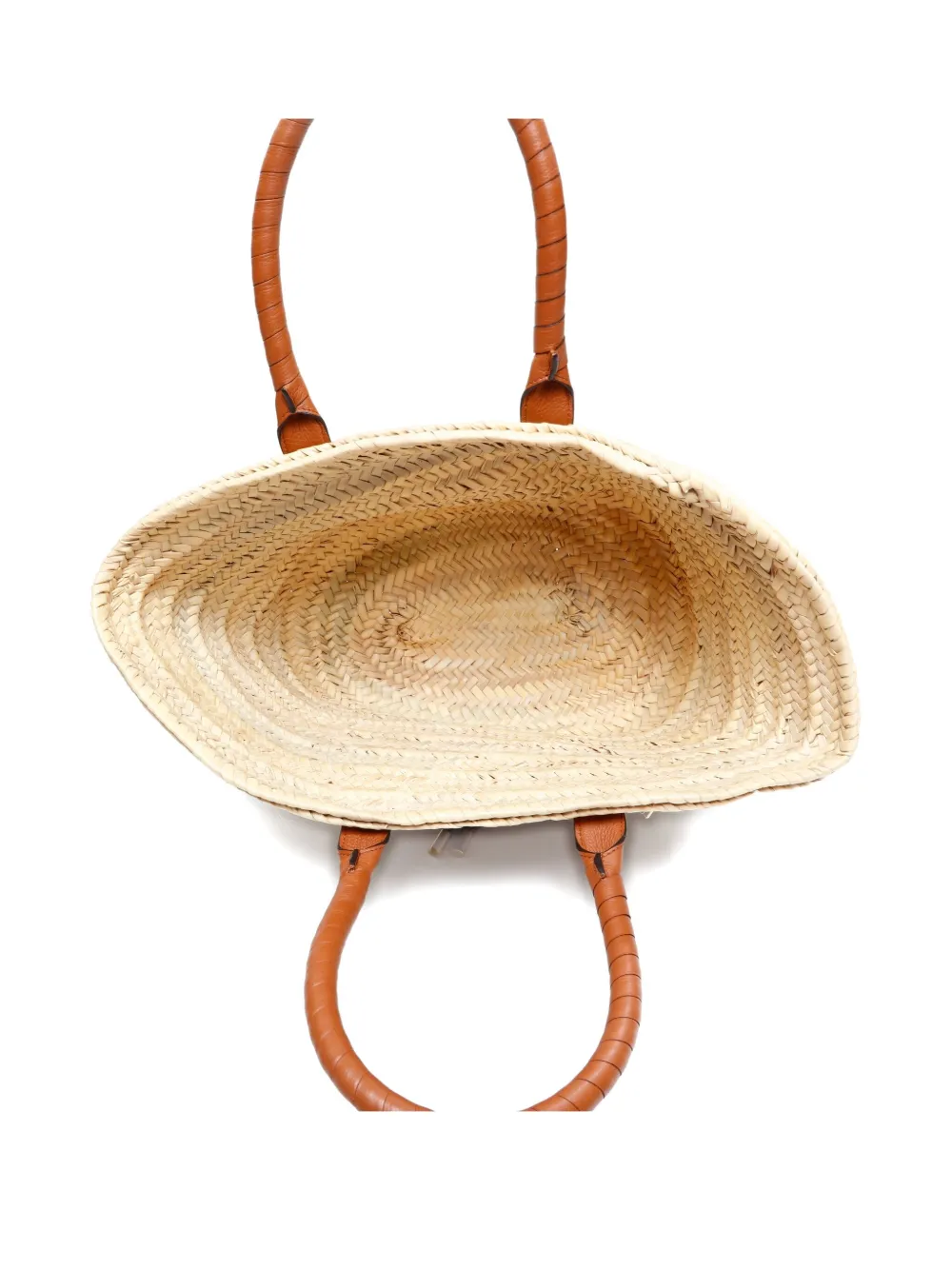 Pre-owned Chloé 2020 Marcie Leather-trim Basket Bag In Neutral