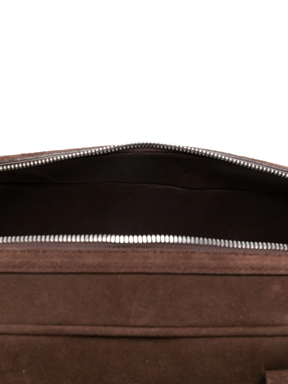 Low Classic Suede Shoulder Bag In Brown