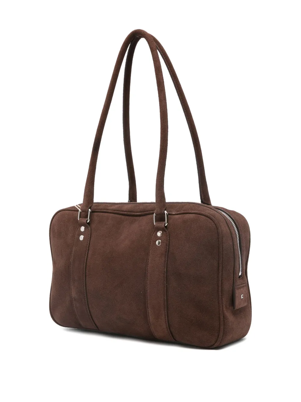 Low Classic Suede Shoulder Bag In Brown