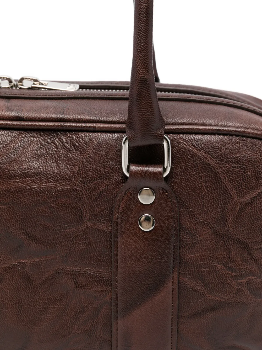 Low Classic Leren schoudertas Bruin