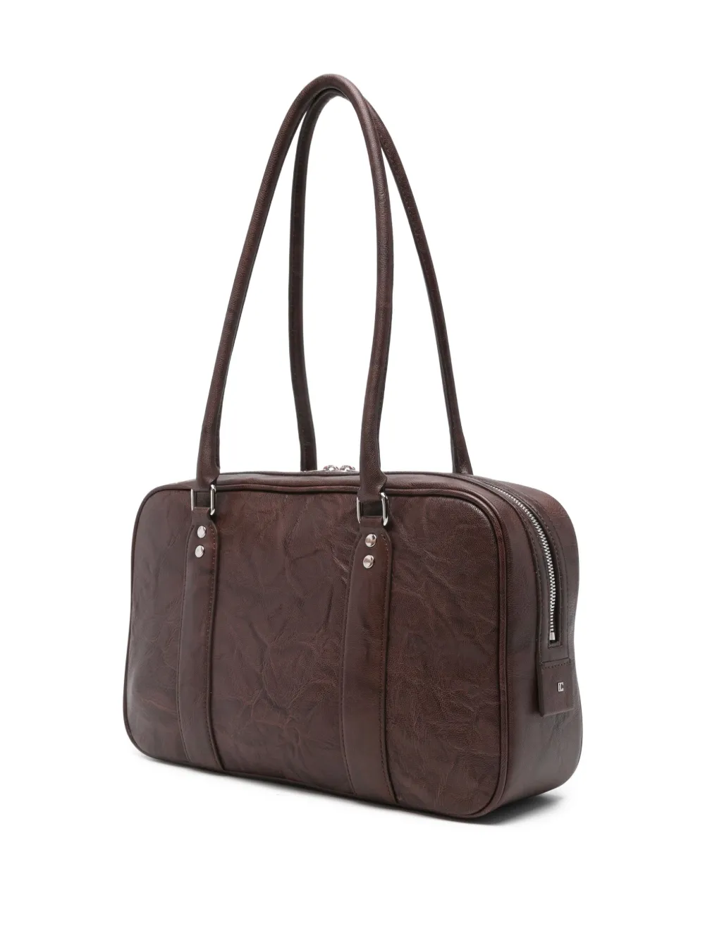 Low Classic Leren schoudertas Bruin