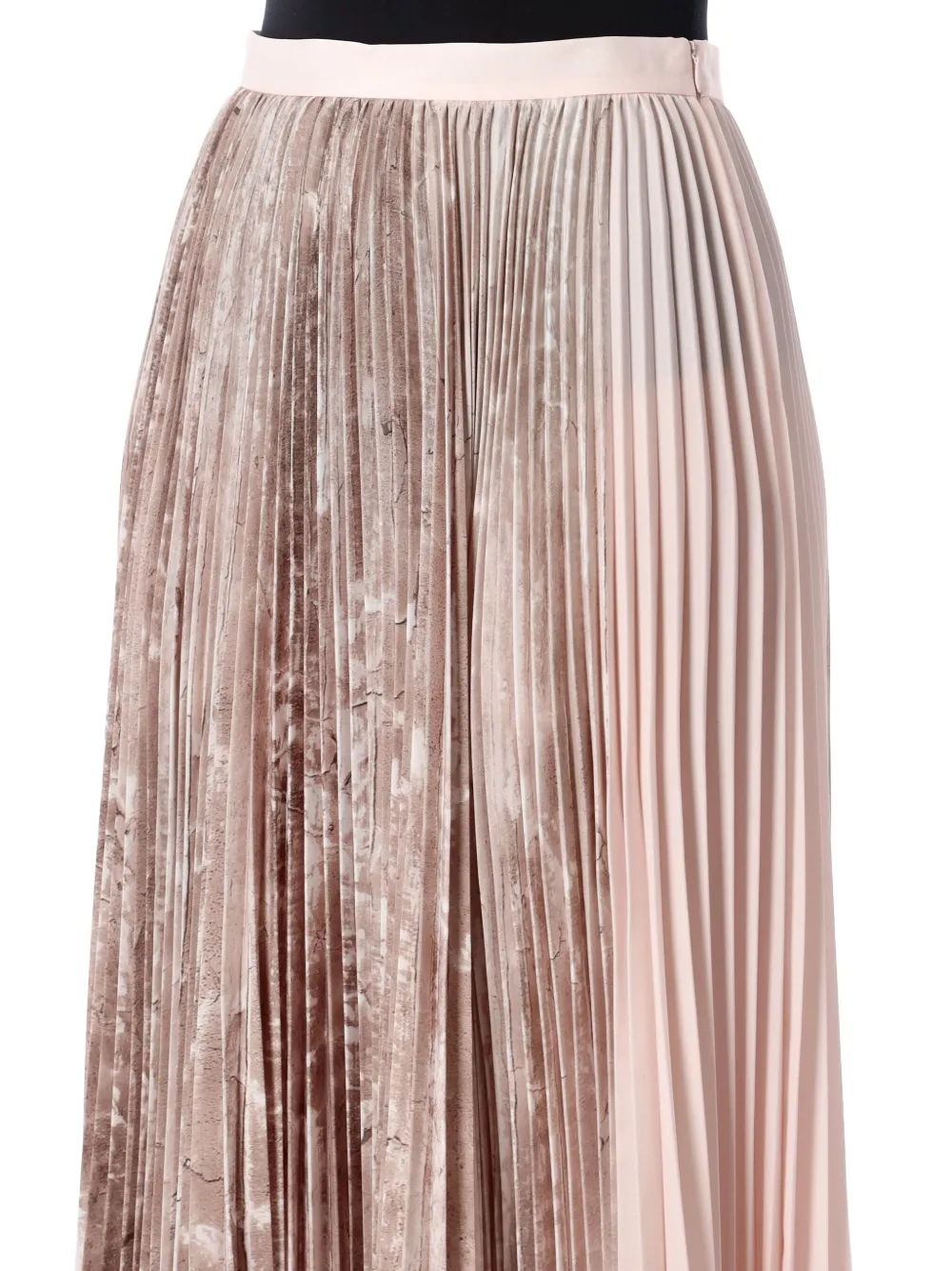 Fabiana Filippi Maxi-plooirok met satijnen-effect Roze