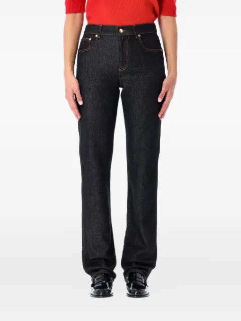 Fabiana Filippi five-pocket back-patch jeans