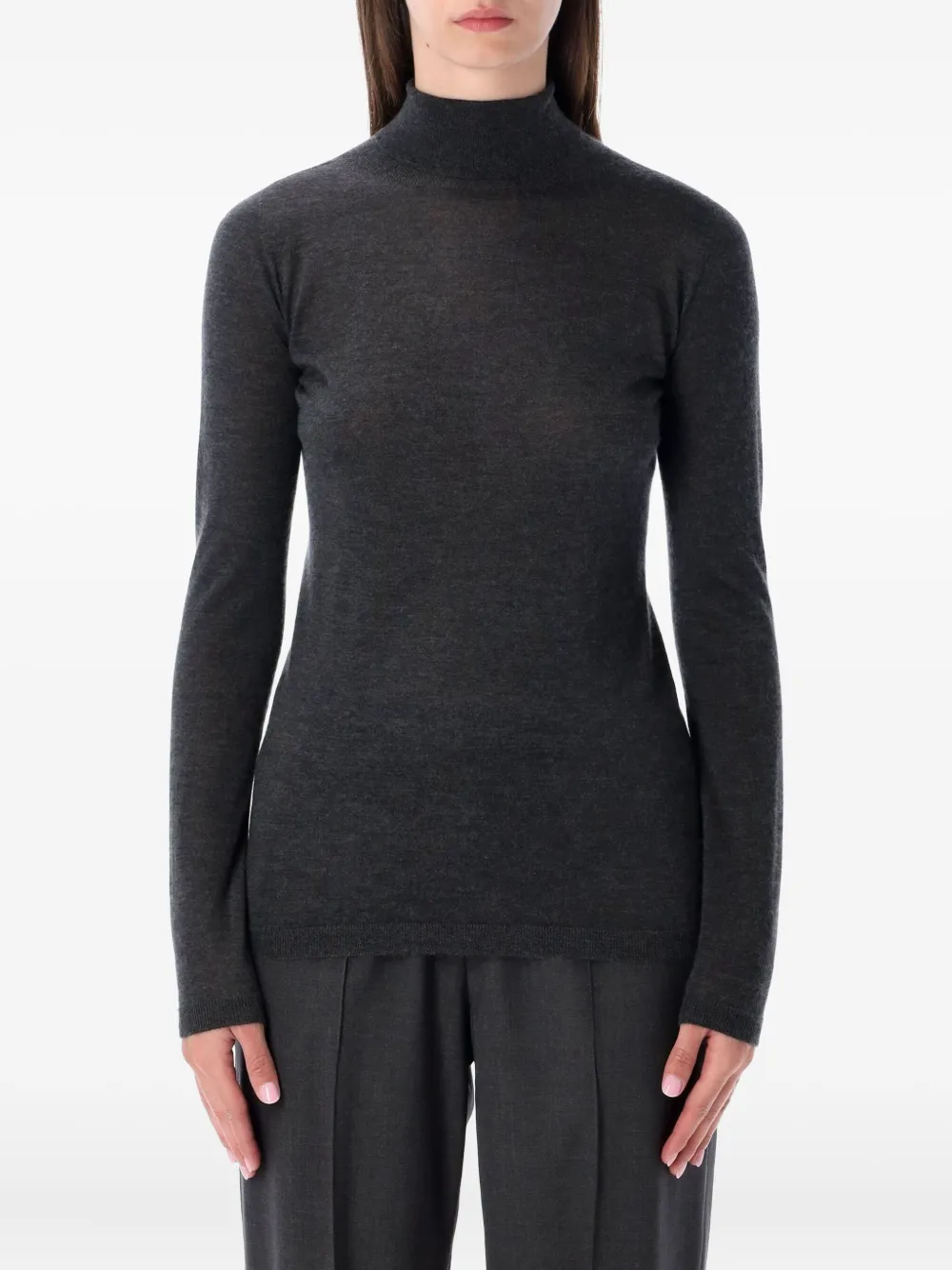 Fabiana Filippi long-sleeve turtleneck sweater | Grey | Image 1