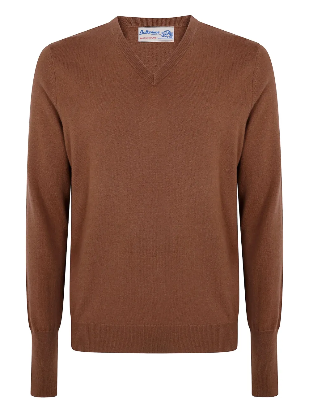 Ballantyne V Neck Pullover Clothing In Brown