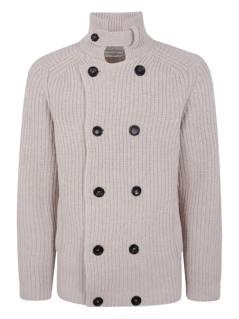Ballantyne ribbed wool double-breasted cardigan