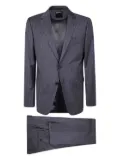 Zegna pinstripe single-breasted wool suit - Grey
