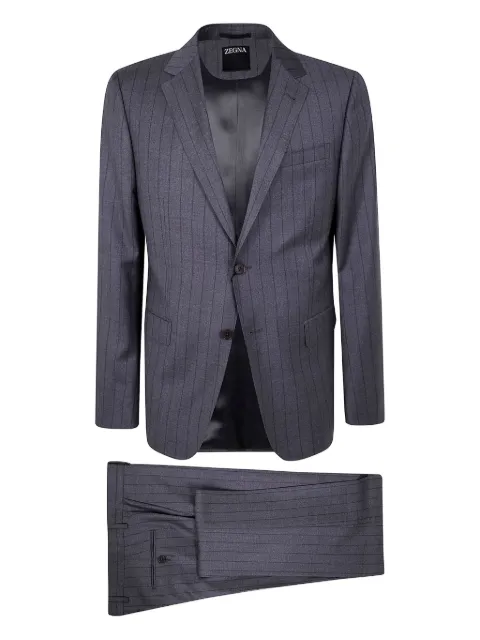 Zegna pinstripe single-breasted wool suit