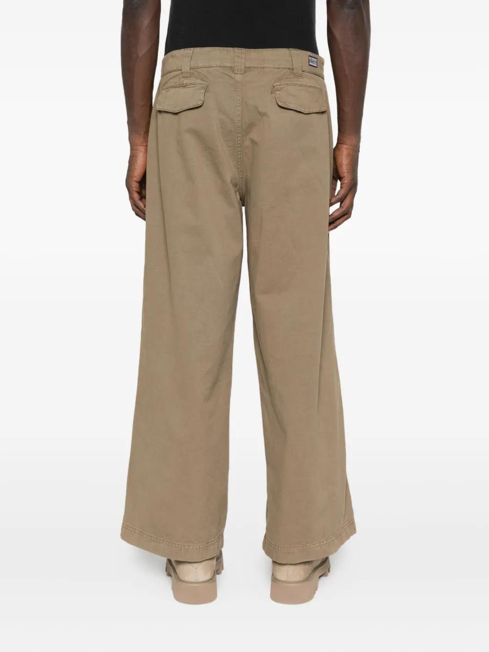 Erl Wide-leg Trousers In Neutral