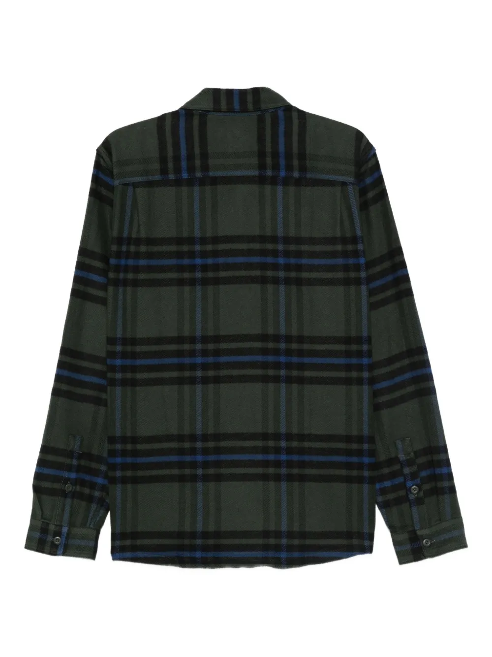 Patagonia checked pocketed shirt - Groen