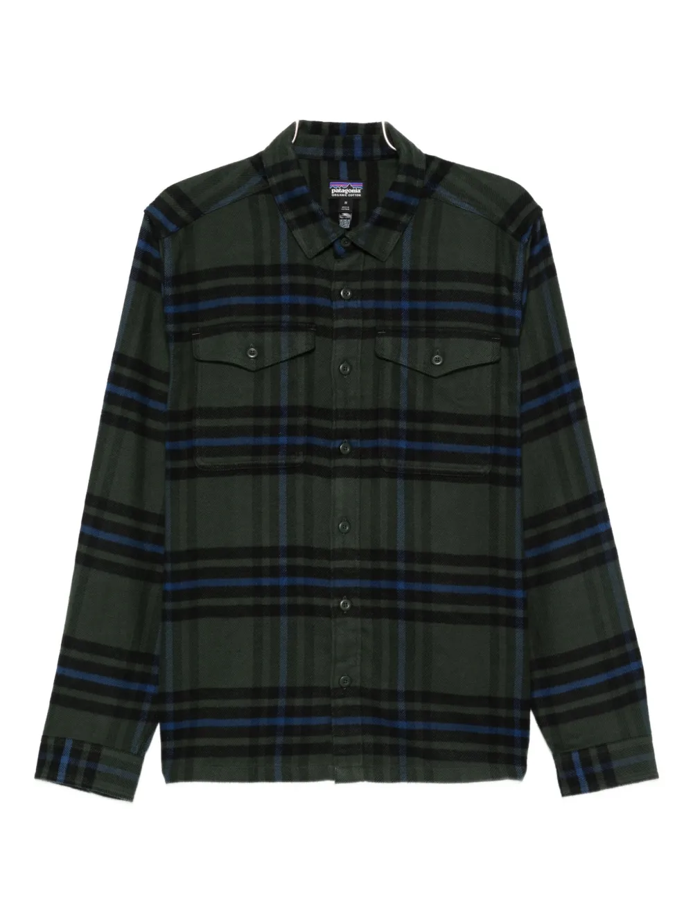 Patagonia Checked Pocketed Shirt In Green