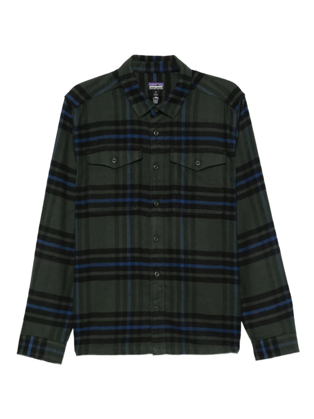 Patagonia checked pocketed shirt - グリーン Patagonia checked pocketed shirt - グリーン
