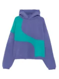 ERL two-tone hoodie - Blue