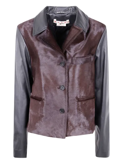 Marni calf-hair leather jacket