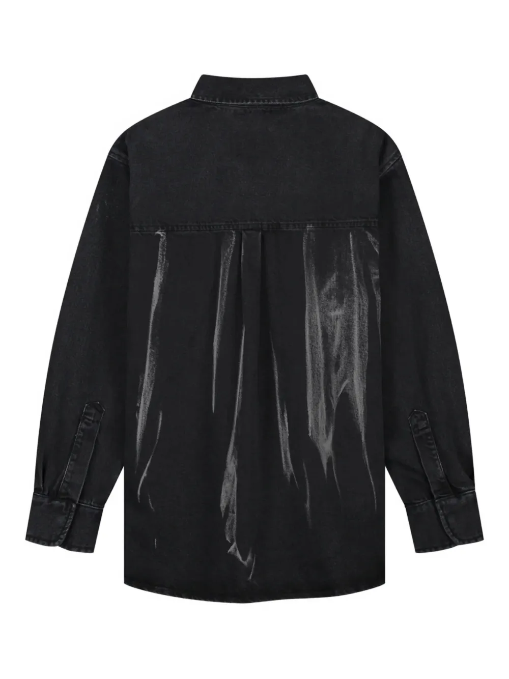Arte Antwerp Tie-dye Cotton Shirt In Black