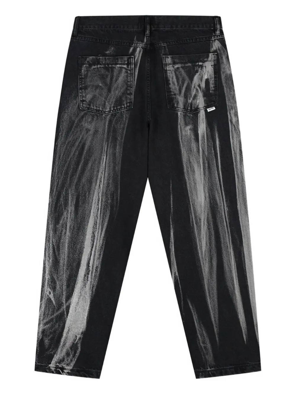 Arte Antwerp Washed Trousers In Black