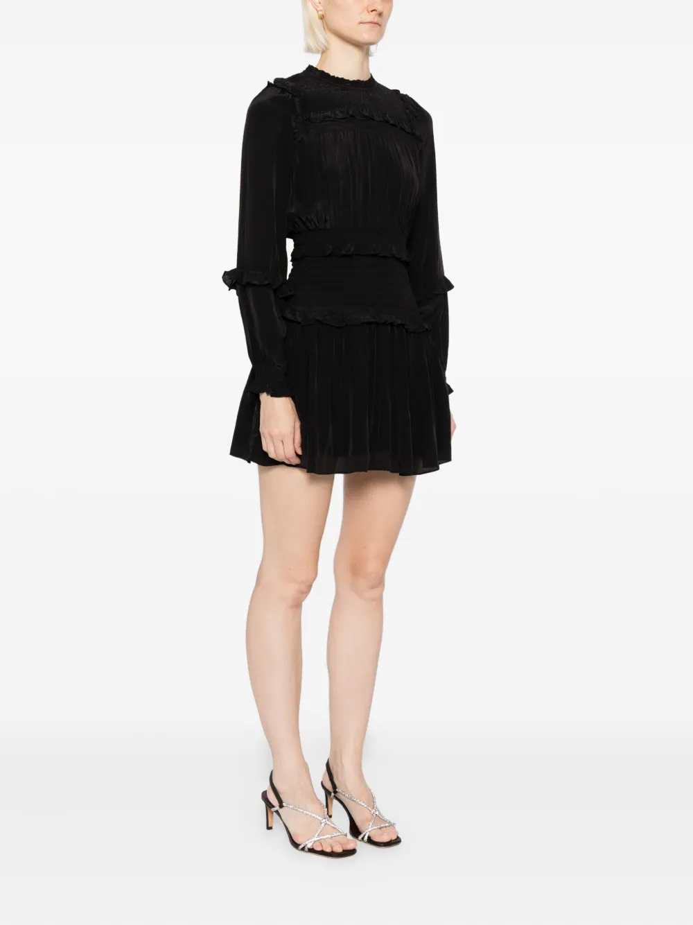 Needle & Thread Emilia mini-jurk Zwart