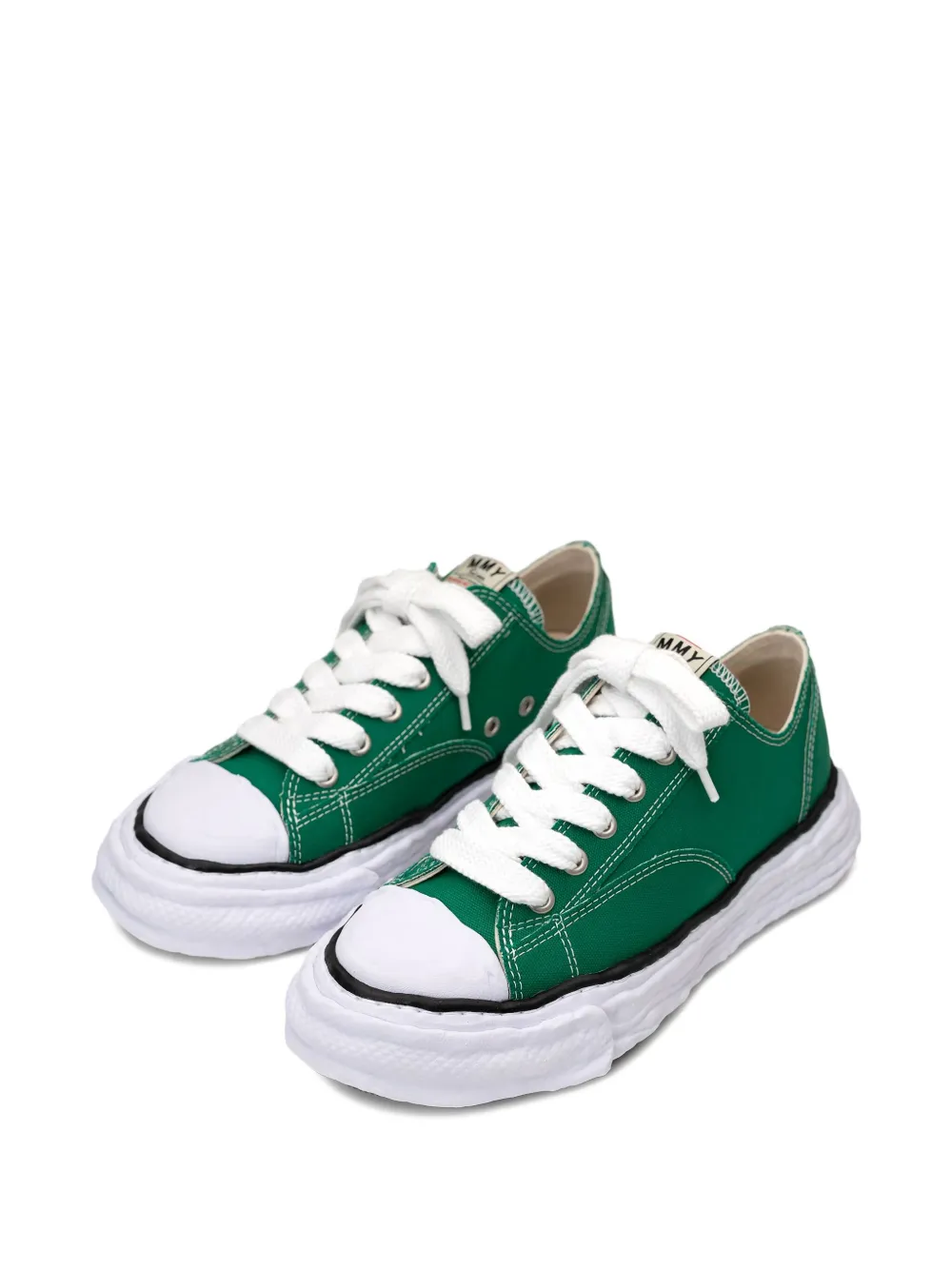 Miharayasuhiro Original Sole Canvas Low-top Sneaker In Green