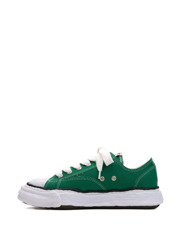 Maison MIHARA YASUHIRO Hank lace-up low-top Sneakers | Green