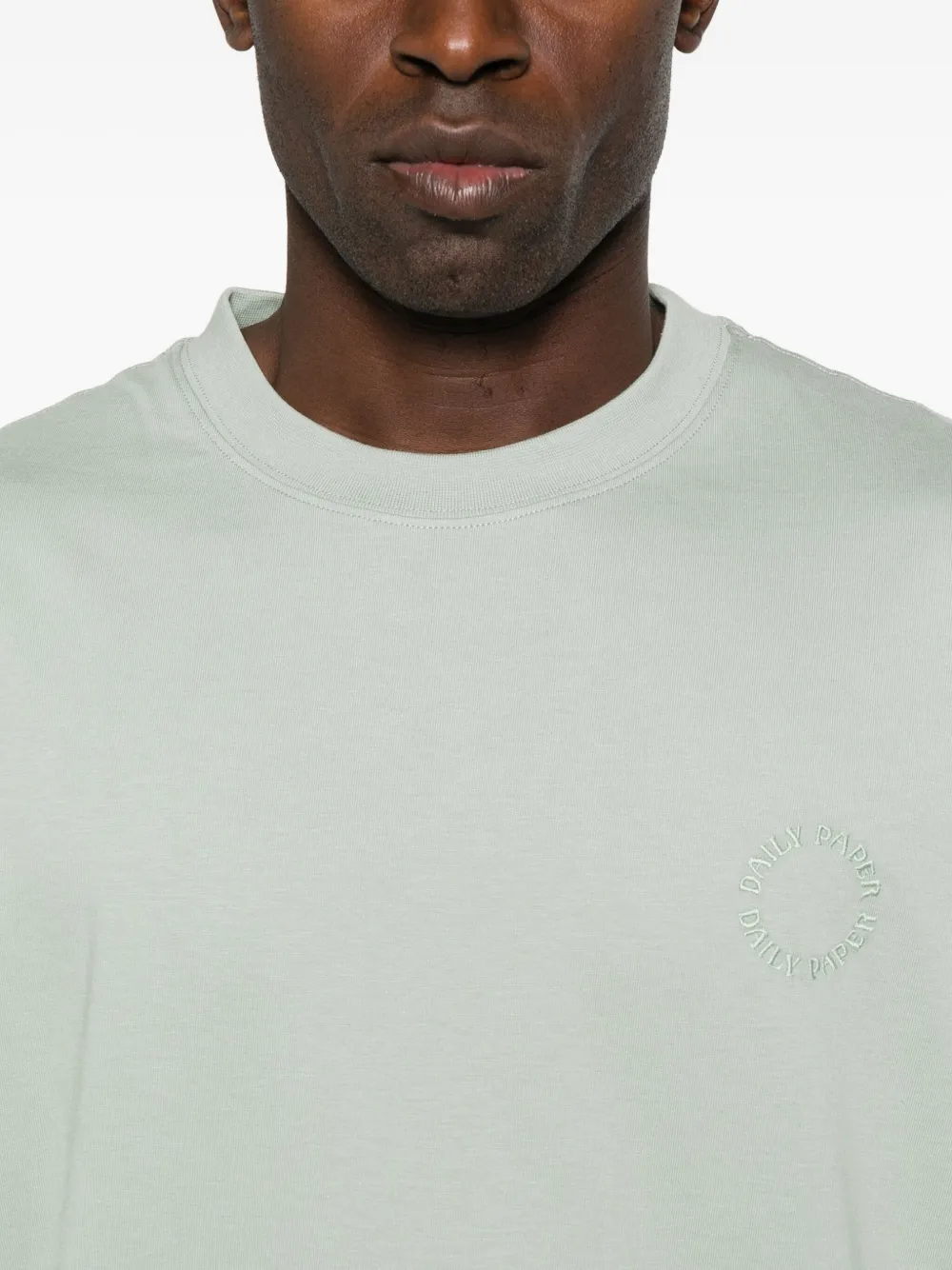 Daily Paper Logo-embroidered T-shirt In Gray