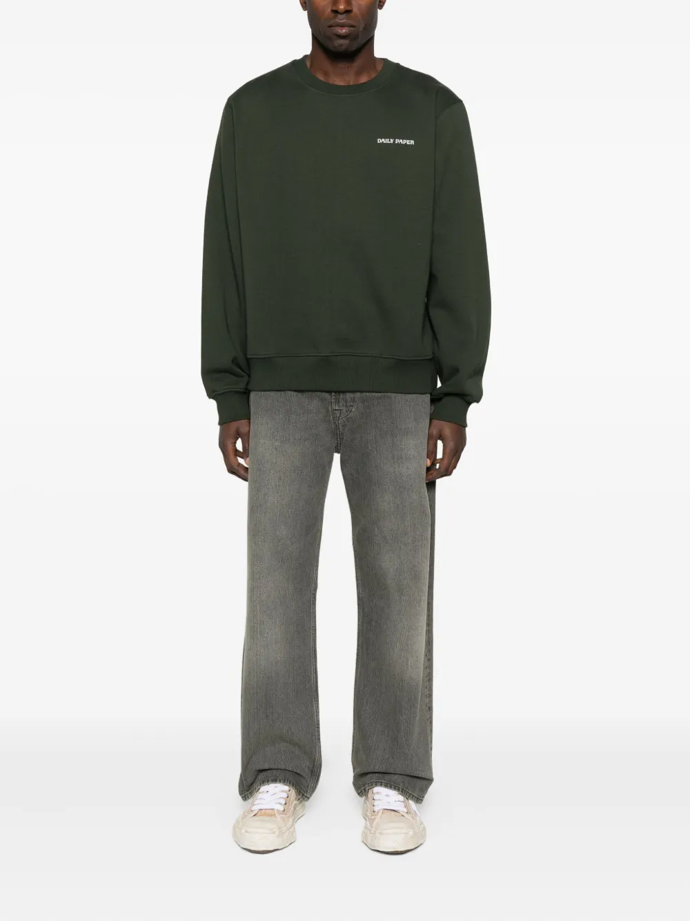 Daily Paper Sweatshirt Mit Logo-print In Green