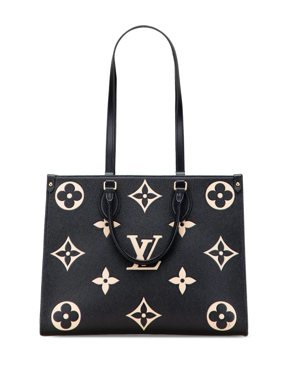 Louis Vuitton Pre-Owned 2021-2025 Bicolor Monogram Empreinte Giant Onthego MM satchel | Black | Image 1